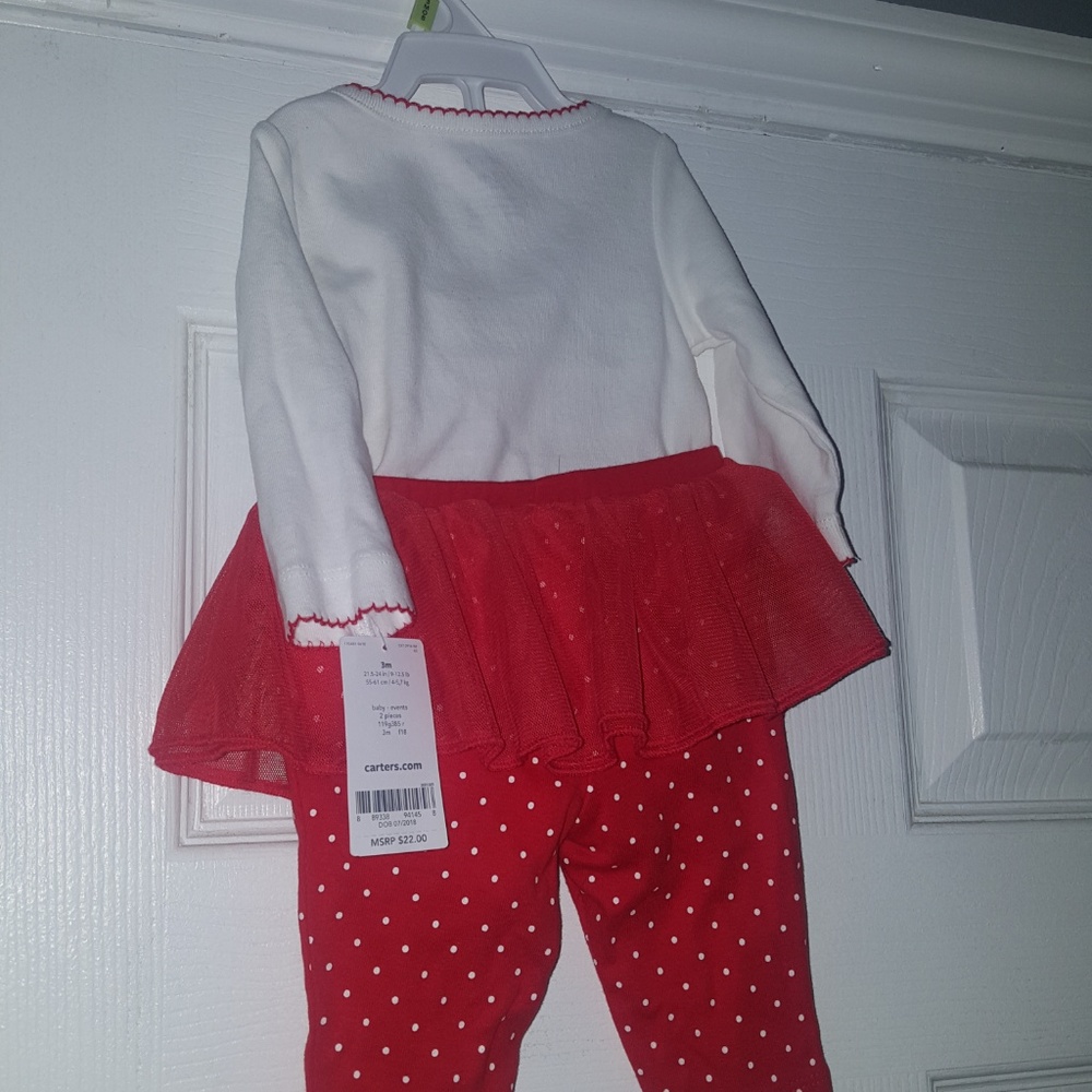 Carters Christmas‎ baby tutu holiday 1 piece - Picture 5 of 6
